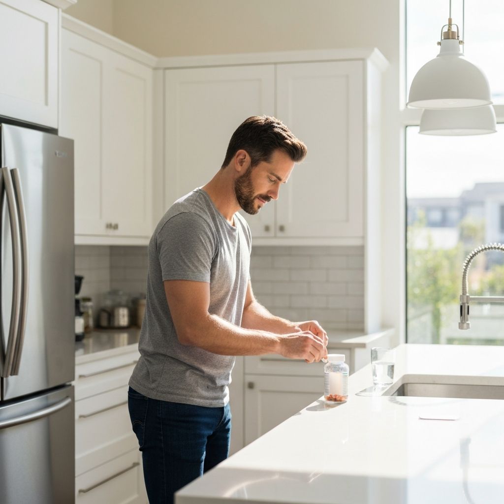 Men's daily wellness routine